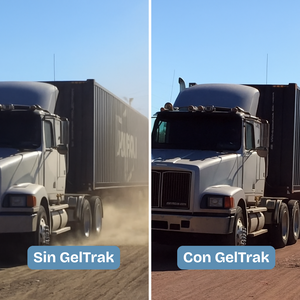 GelTrak Garrafa de 20 litros. Supresor orgánico de polvos en caminos sin pavimentar que permite ahorrar en costos de mantenimiento al no tener que regar tantas veces.También para parqueaderos, picaderos, pistas aéreas rurales.