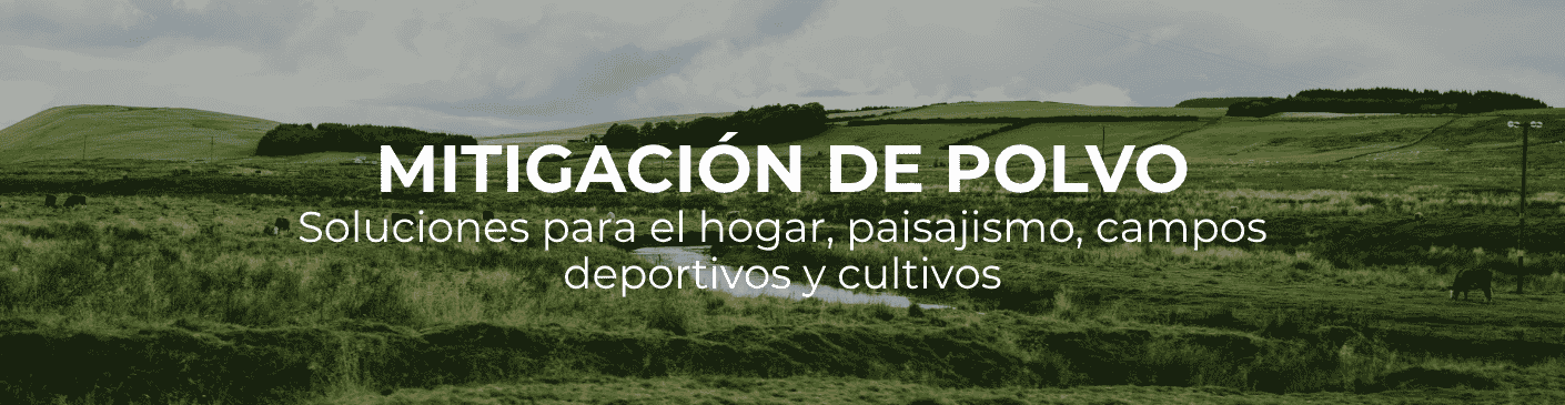 Mitigación de polvo