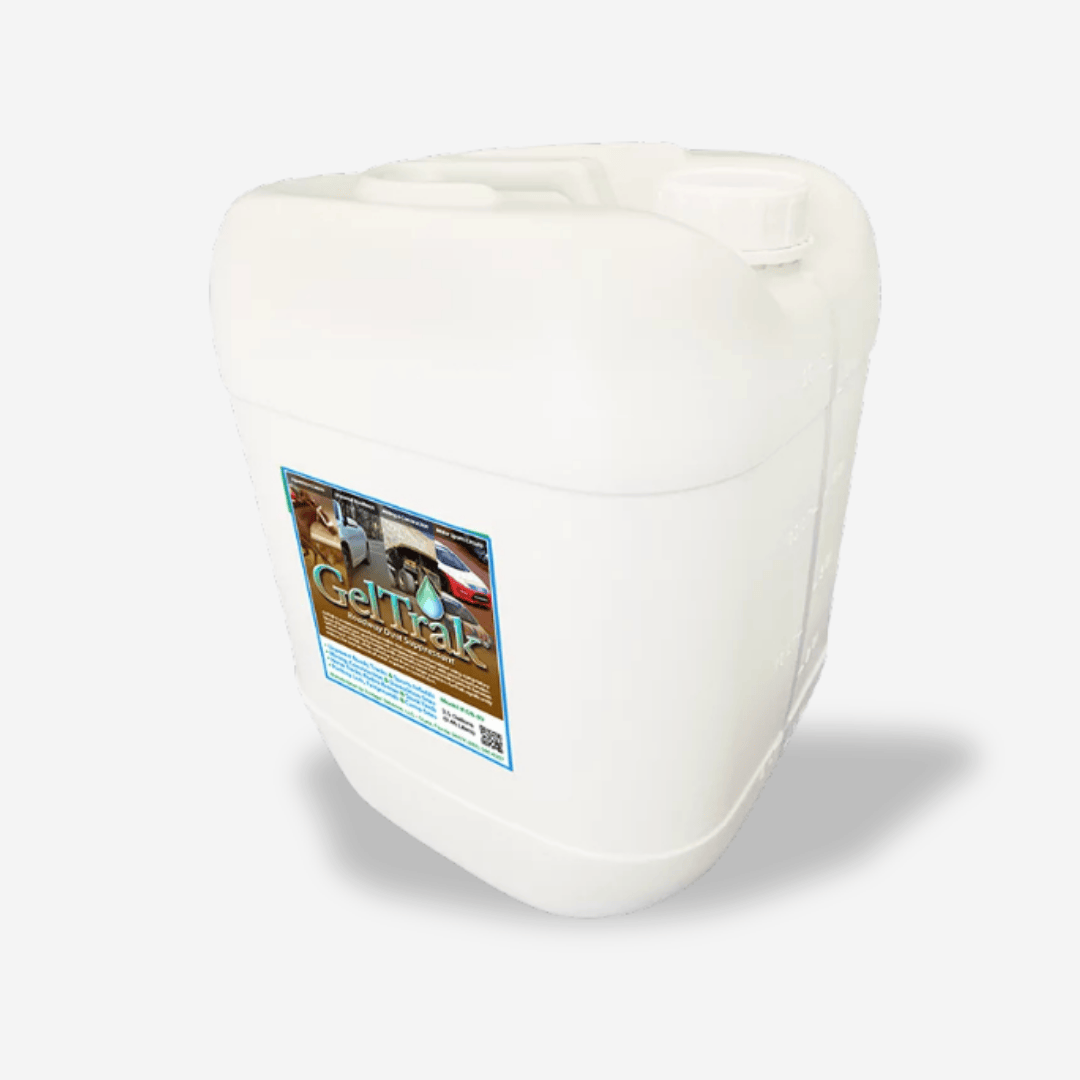 GelTrak Garrafa de 20 litros. Supresor orgánico de polvos en caminos sin pavimentar que permite ahorrar en costos de mantenimiento al no tener que regar tantas veces.También para parqueaderos, picaderos, pistas aéreas rurales.