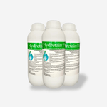 Hydretain paquete de 3 botellas 950ml. Administrador de humedad para mayor supervivencia con menos agua. Para cultivos, pastos, jardines, plantas de interior, reforestación, revegetalización. Aplicación trimestral.